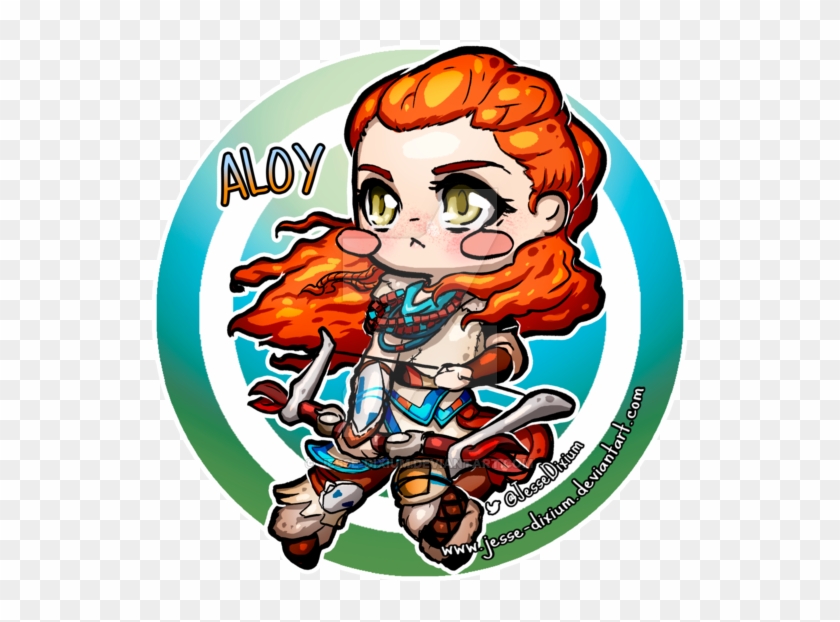 Aloy [horizon Zero Dawn Fan Art] By Jesse Dixium - Horizon Zero Dawn Chibi Aloy #1213556