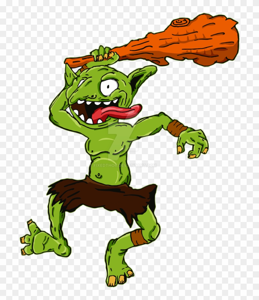 Green Lil Goblin By Fixedthor - Cartoon - Free Transparent PNG Clipart  Images Download