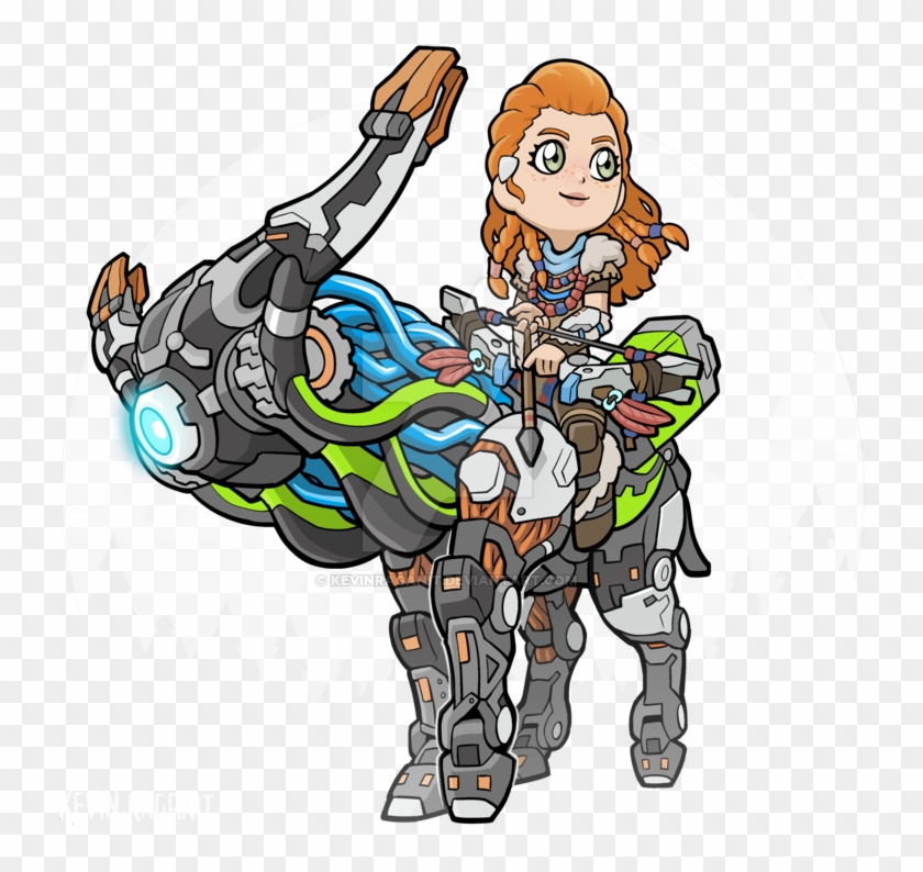 Aloy And Broadside By Kevinraganit - Horizon Zero Dawn Cute #1213623