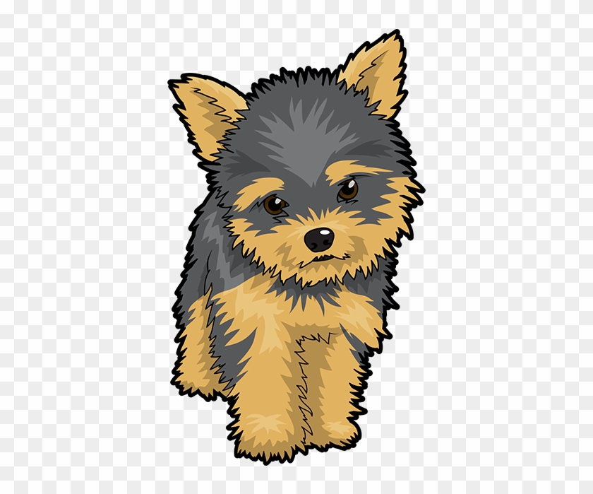 Yorkie Emoji & Stickers Messages Sticker-1 - Yorkshire Terrier Cartoon Png #1213642