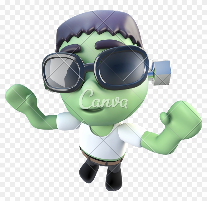 3d Funny Cartoon Frankenstein - Monster #1213647