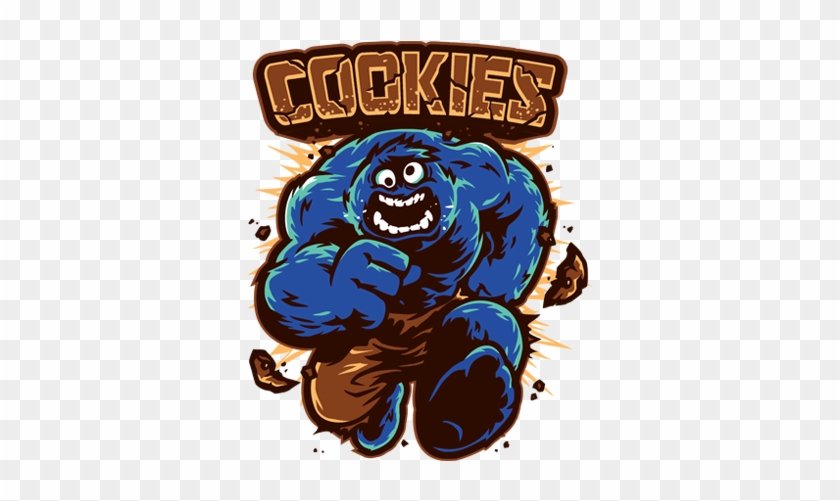 Cookies Hulk And Cookie Monster Mash Up T Shirt - Cookie Monster Hulk #1213702