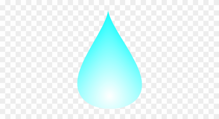 Clip Art Graphic Of A Blue Waterdrop Or Tear Character - Small Tear Drop Transparent #1213750