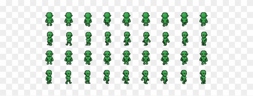 Body Female Orc - 2d Sprite Character Template #1213790