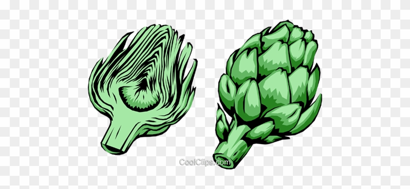 Sliced Artichokes Royalty Free Vector Clip Art Illustration - Clip Art #1213831