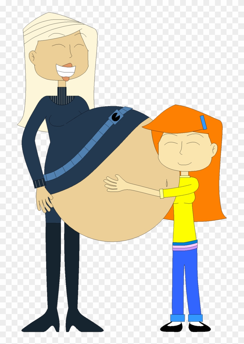 Daughter Hugs Mother's Belly By Angry-signs - Cartoon #1213940
