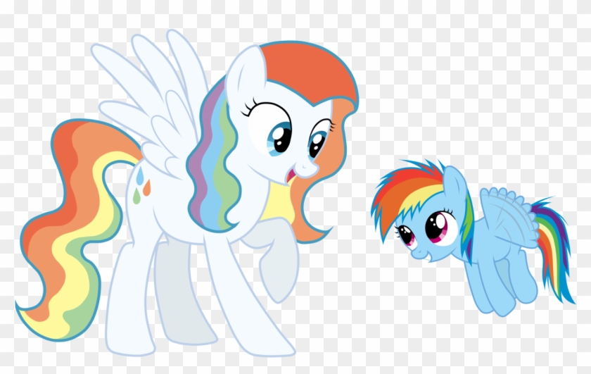 Jennieoo, Filly, Mother And Daughter, Oc, Prism Rain, - Cartoon #1213960