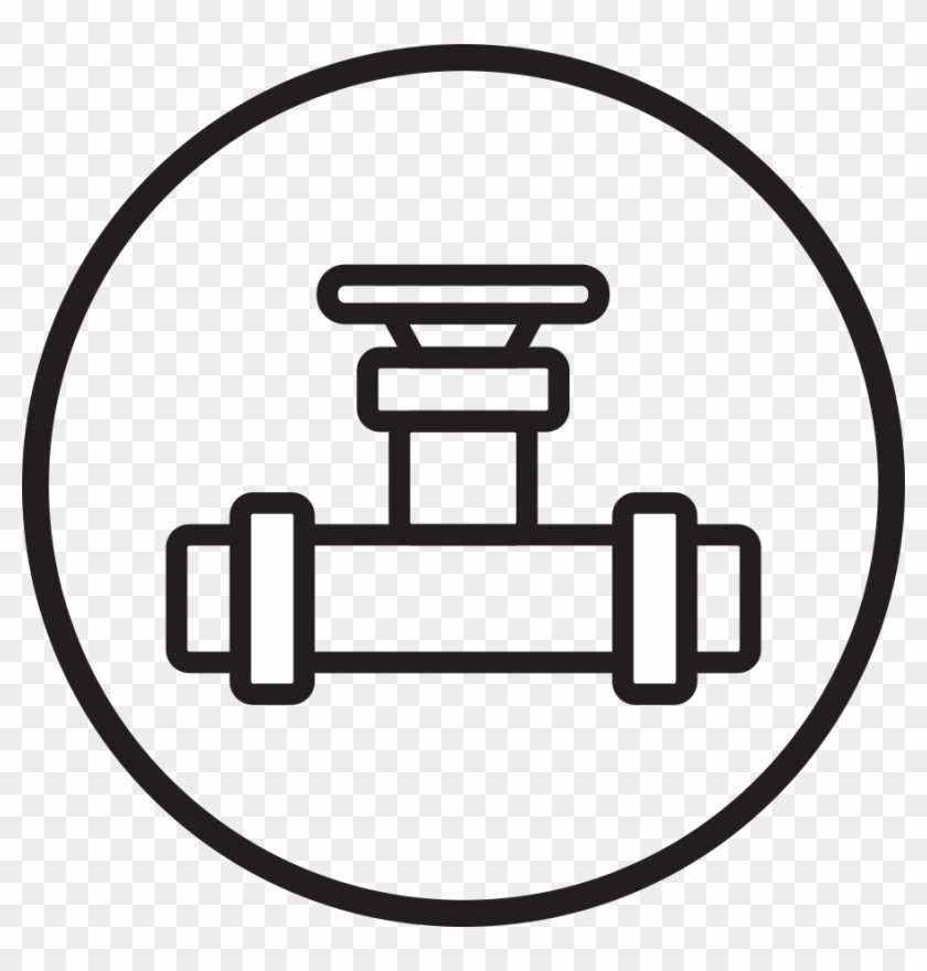 Plumbing And Heating Black Outline - Dumbbell Coloring Sheet #1214045