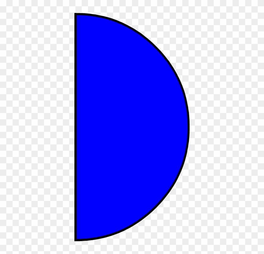 Cliparts Half Circle - Blue Half Circle Png #1214297