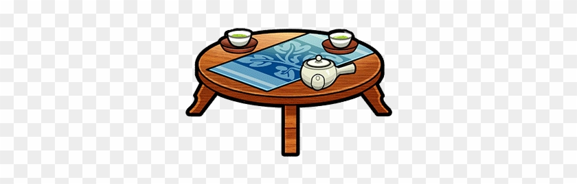Furniture-guest Tea Table Render - Tea Table Cartoon Png #1214357