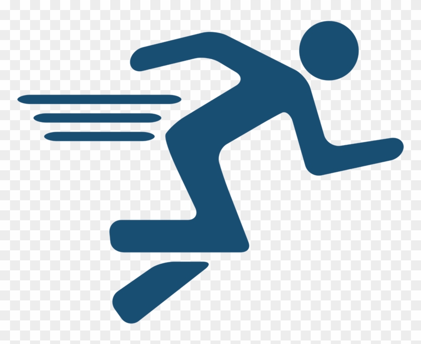 Caerus Dashes Immediately In A Long Straight Line, - Icon Of Man Running #1214443