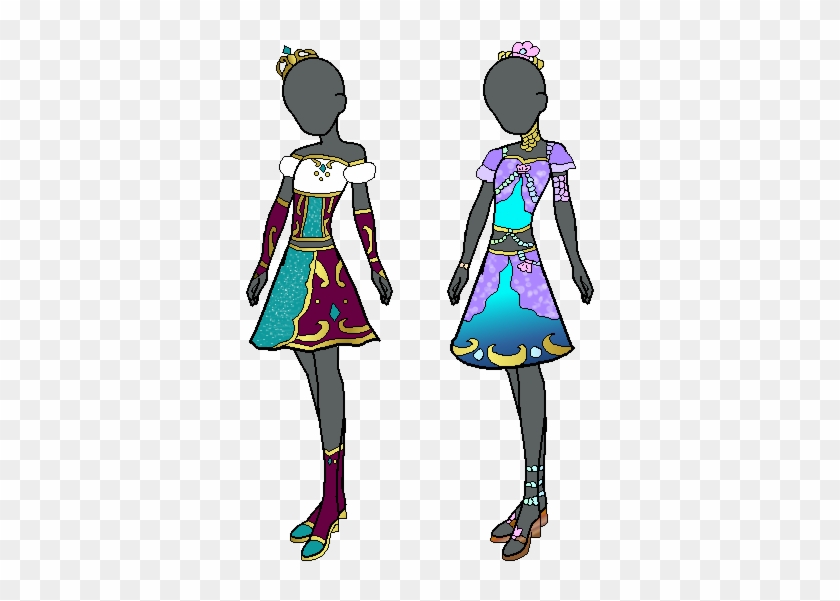 Shine Jewel Coord And Royal Mermaid Coord By Aikatsu - Illustration #1214446