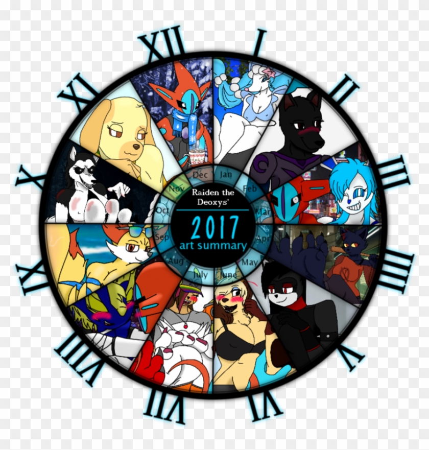 Raidenthedeoxys' Summary Of Art 2017 By Raidenthedeoxys - Clock #1214529