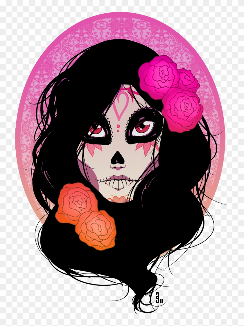Beautiful Sugar Skull Throughout - Sugarskull Png #1214534