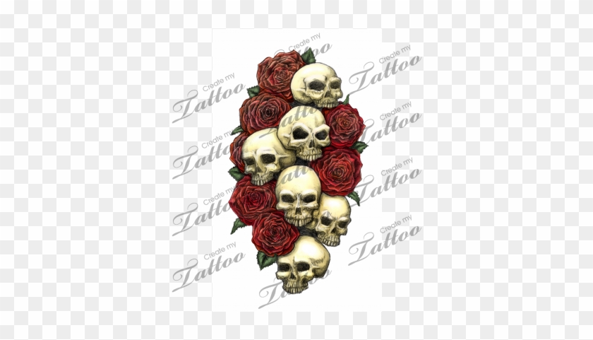 Skulls And Roses - Tattoo #1214537