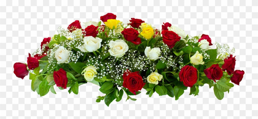 Mixed Rose Flower Arrangement - Flowers For Funeral Png #1214559