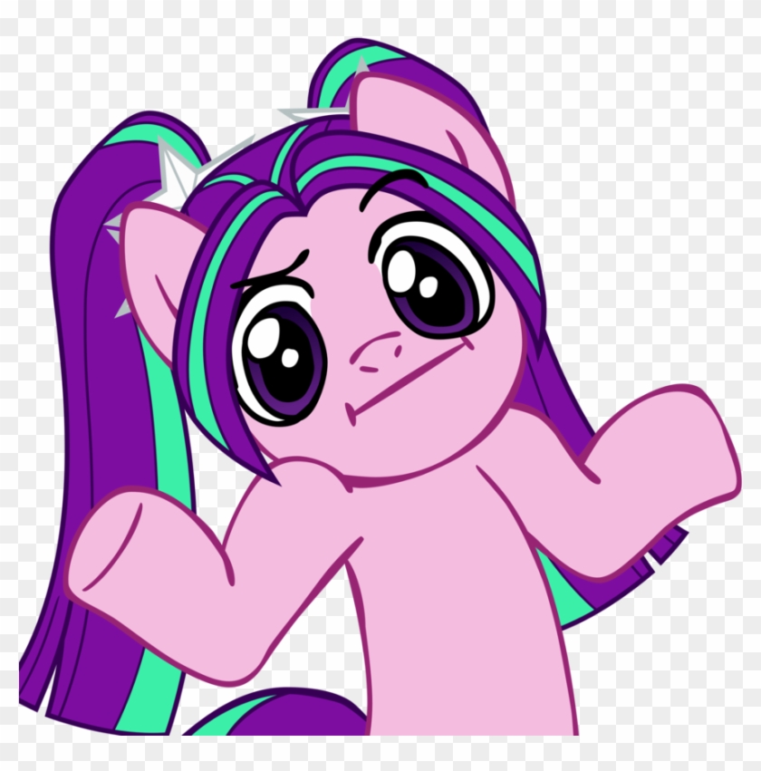 Aria Blaze Pony Shrug By Nano23823 - Pinkie Pie Shrug #1214598