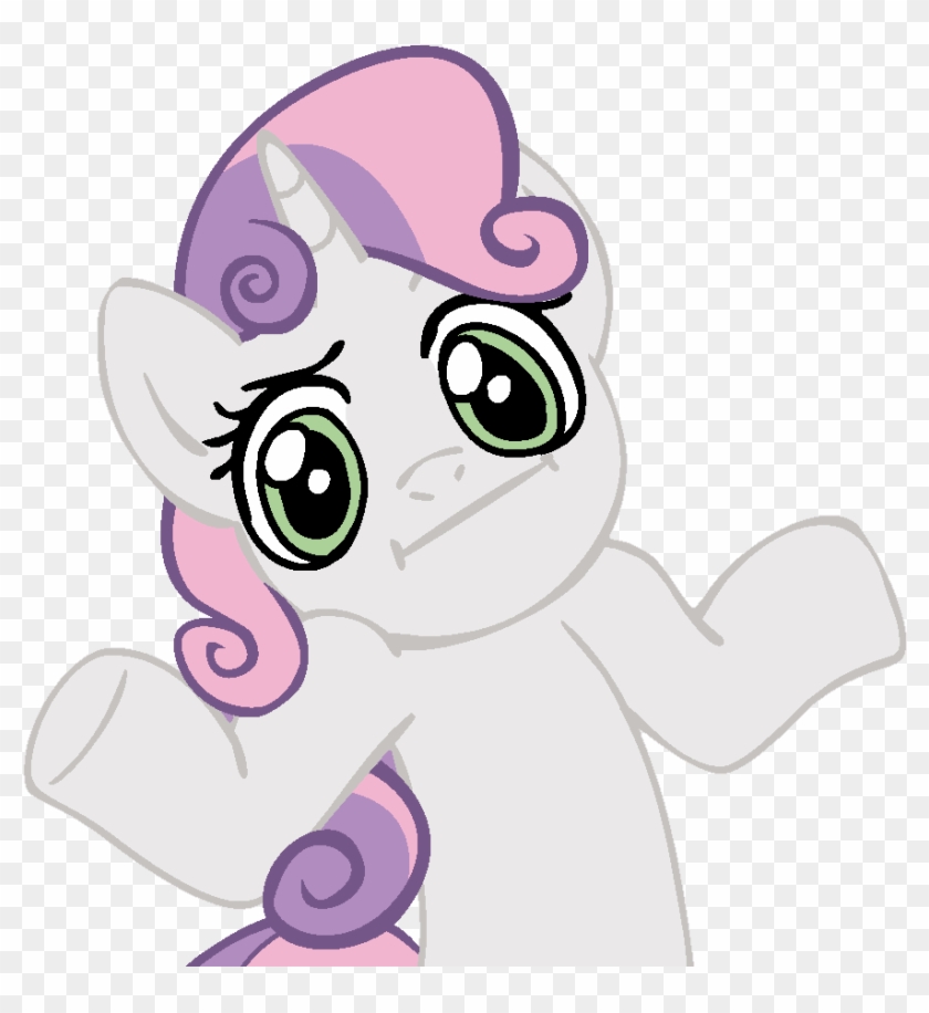 Pinkie Pie Rainbow Dash Scootaloo Sweetie Belle Pink - Pony Shrug #1214657