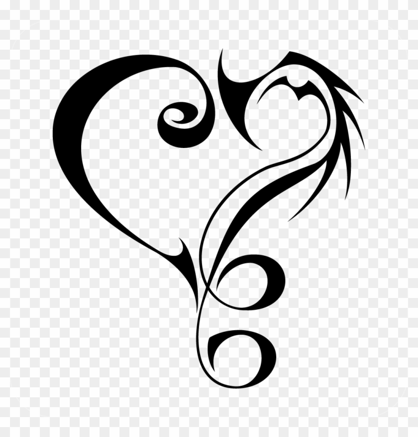 Tribal Heart Decal - Tribal Tattoos Meaning Music #1214700