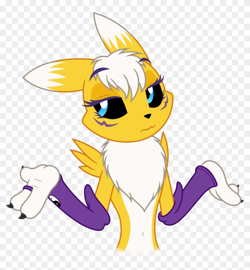 View Samegoogleiqdbsaucenao Shrug , - Renamon Pony #1214714