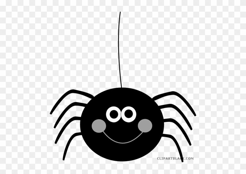 Halloween Spider Animal Free Black White Clipart Images - Hanging Spider Clipart #1214924