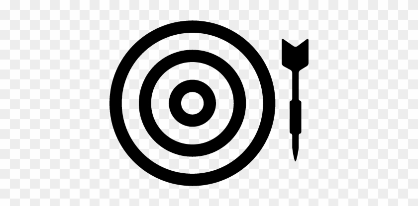 Dart And Bullseye Vector - Logo #1214933