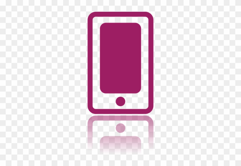 Smartphone Clipart Pink Phone - Gadget #1215054