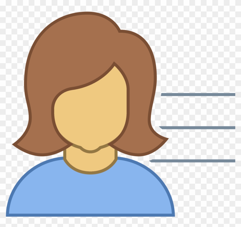 Female User Icon For Kids - Png Persona Femme #1215101