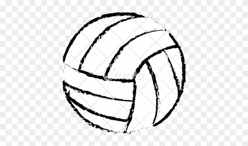 Volleyball Ball Drawing At Getdrawings - Volleyball Icon Vector #1215267