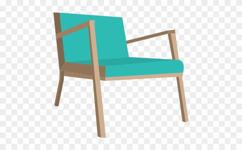 Danish Mid Century Chair Cartoon Transparent Png - Cartoon Furniture Png #1215485
