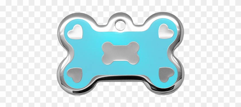 Hearts On Corners Light Blue - Paw #1215518