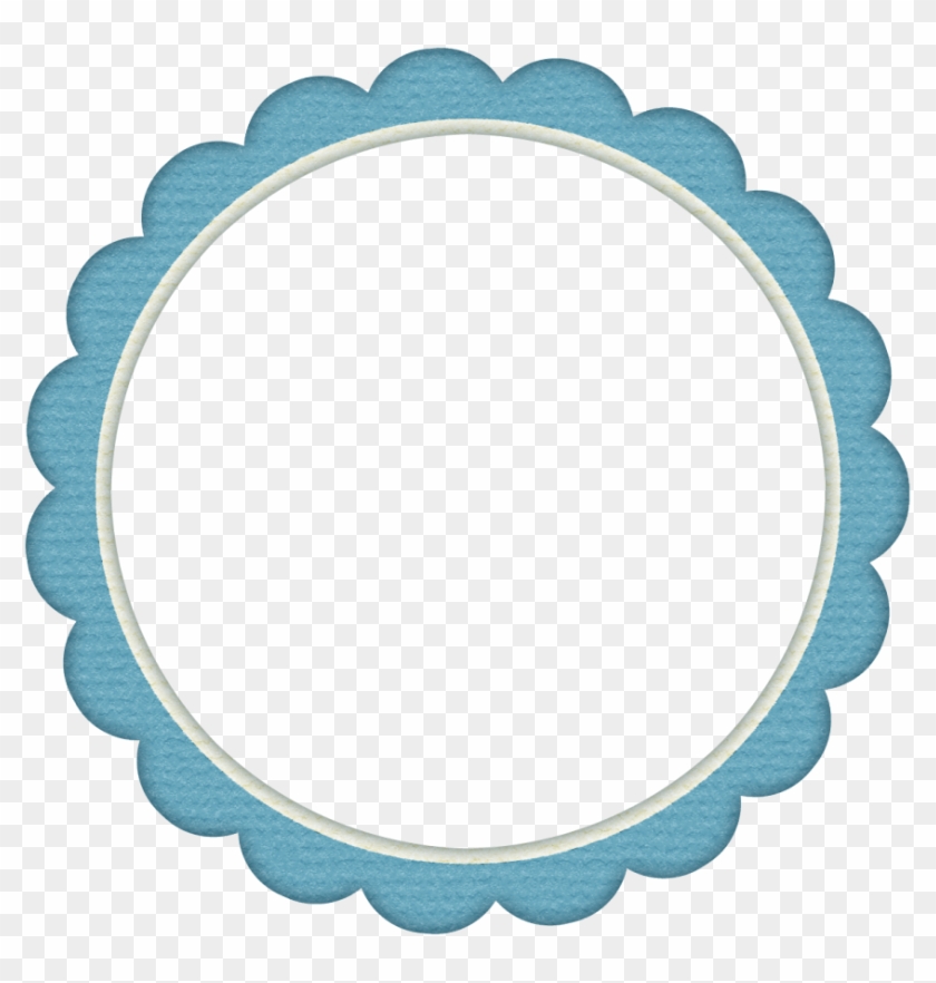 Blue Frame Cliparts 30 Cliparts - Bordas Boleadas Png #1215573