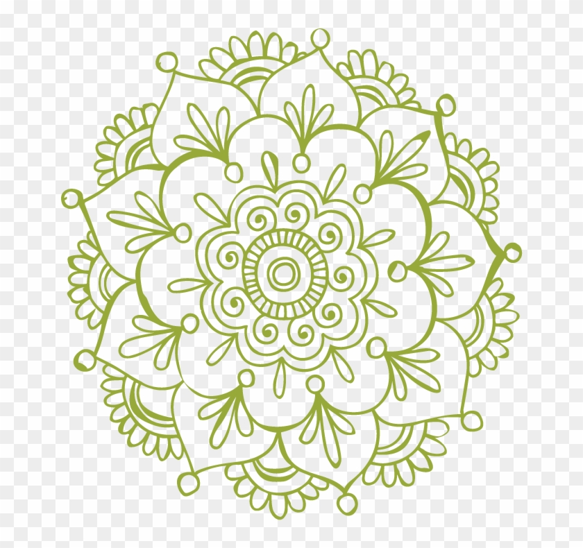 Aztec Tattoo Designs, And European Embroidery With - False Mandala Wall Decal Namaste Indian Lotus Flower #1215582