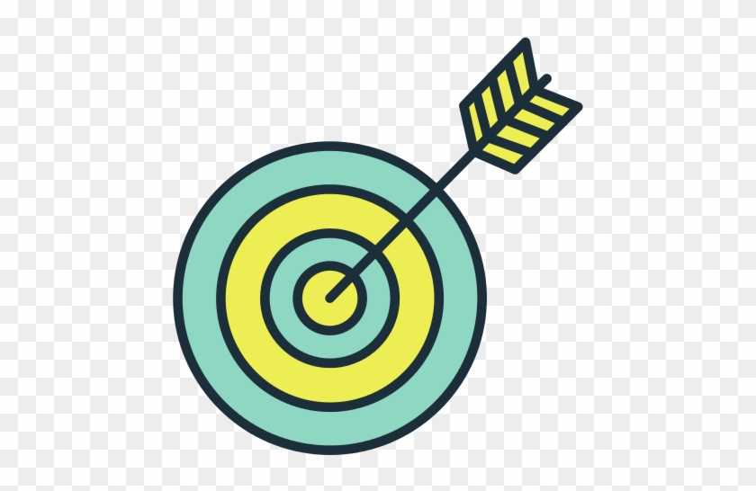Target With Arrow Icon - Vector Graphics #1215666