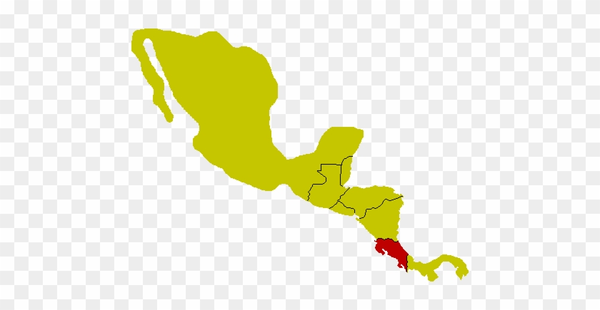 Karte Costa-rica - North And South America Silhouette #1215681