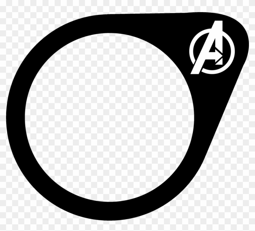 Avengers Civil War Template By Jmk-prime - Avengers Logo Black Marvel Comics Refrigerator Magnet #1215759