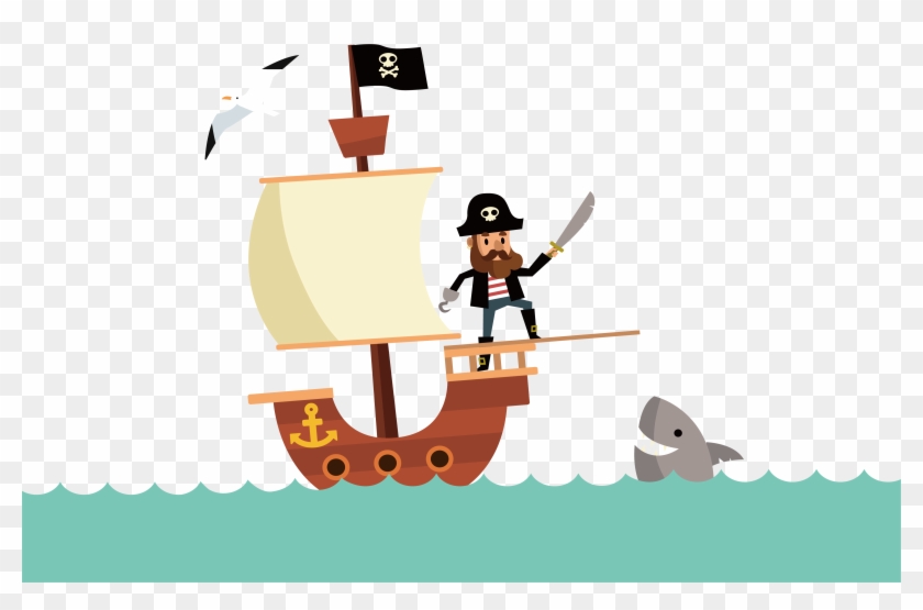 Pirate Match 3 Sea Captain Illustration - Capitan De Barco Png #1216095