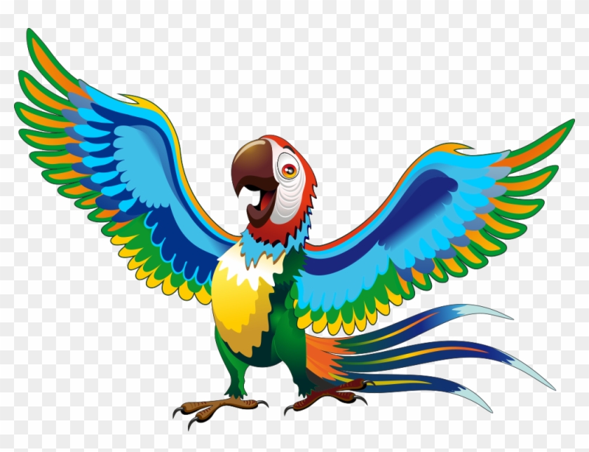 Parrot Cartoon Drawing Macaw - Parrot Cartoon Png #1216155