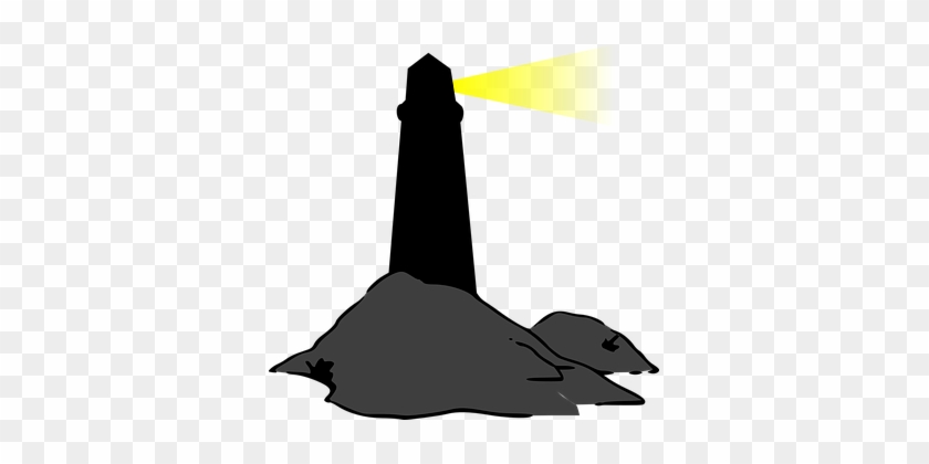 Phare, Balise De Détresse - Lighthouse Silhouette Clip Art #1216271