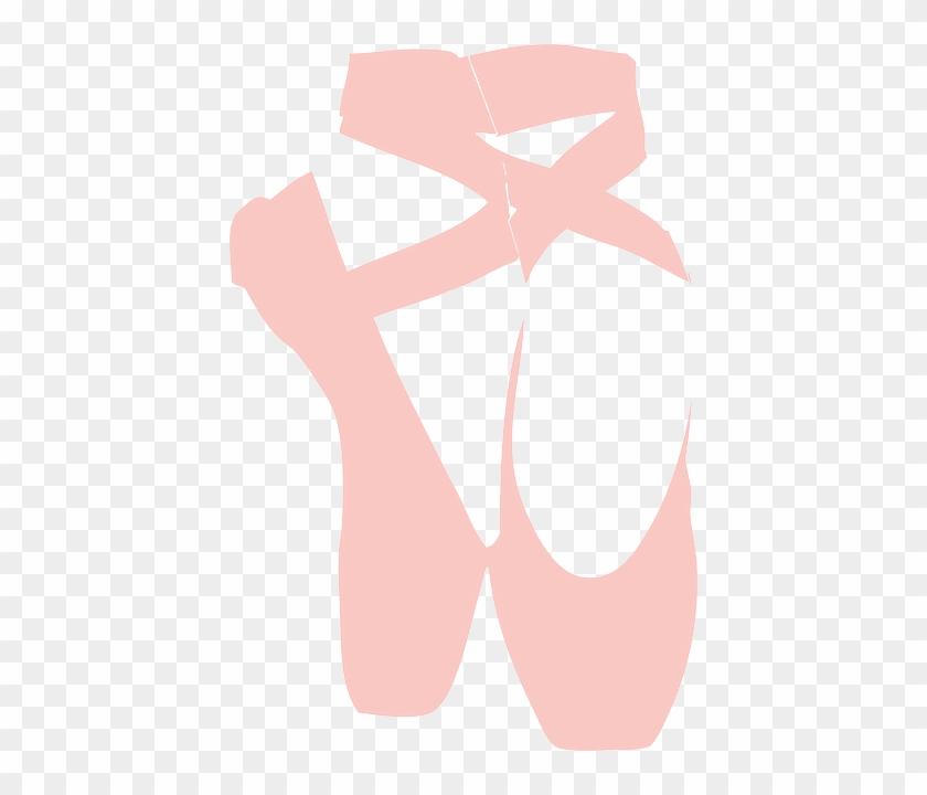 Dance, Girl, Feet, Pink, Shoes, Ballet, Slippers, Shoe - Pointe Shoes Clip Art #1216290