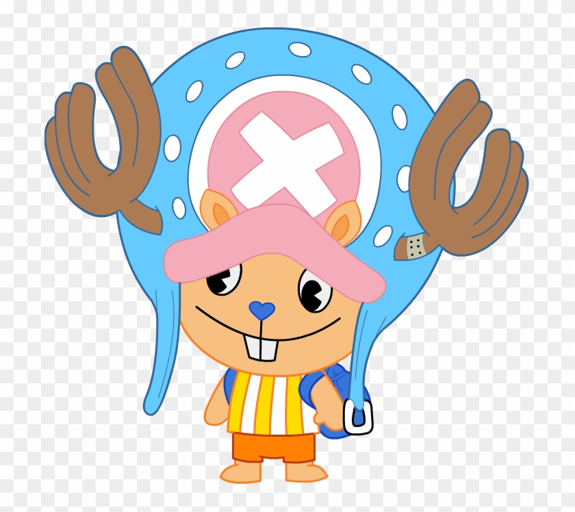 Tony Tony Chopper Happy Tree Friends Style By Superwarioman - Tony Tony Chopper Happy Tree Friends Style By Superwarioman #1216326