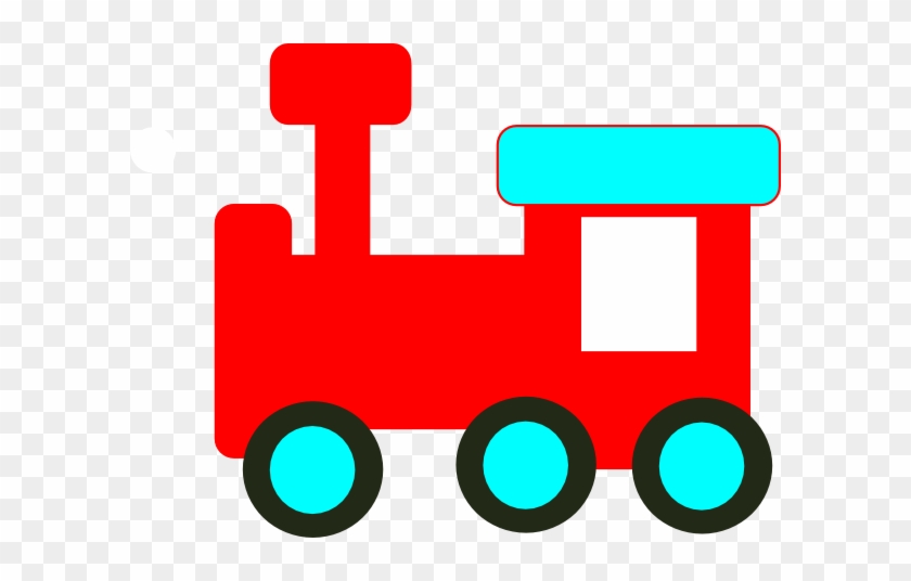 Red And Blue Choochoo Svg Clip Arts 600 X 456 Px - Red Train #1216342