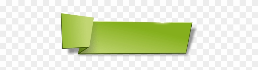 Green Origami Horizontal Banner - Origami #1216462