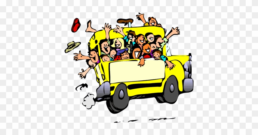 Coach Full Of People - Party Bus Clip Art #1216566