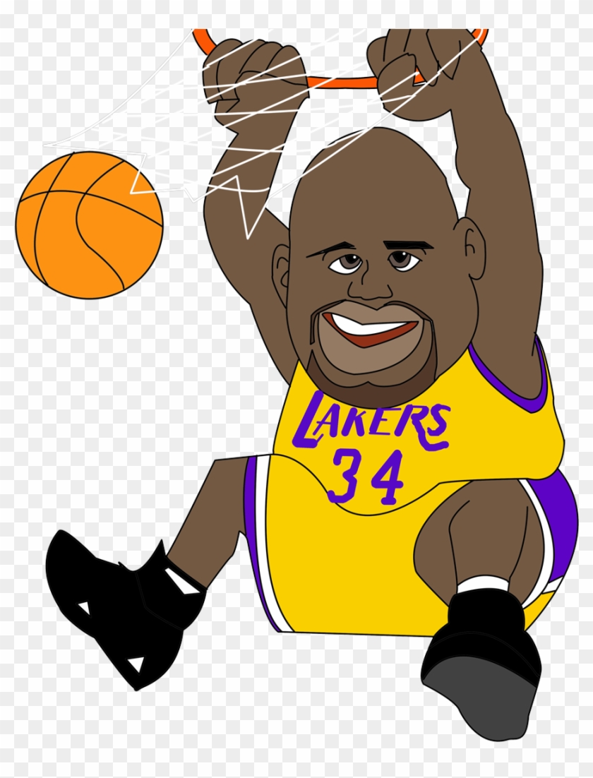 Nba All-star Game Los Angeles Lakers Basketball Cartoon - Nba Clipart #1216602