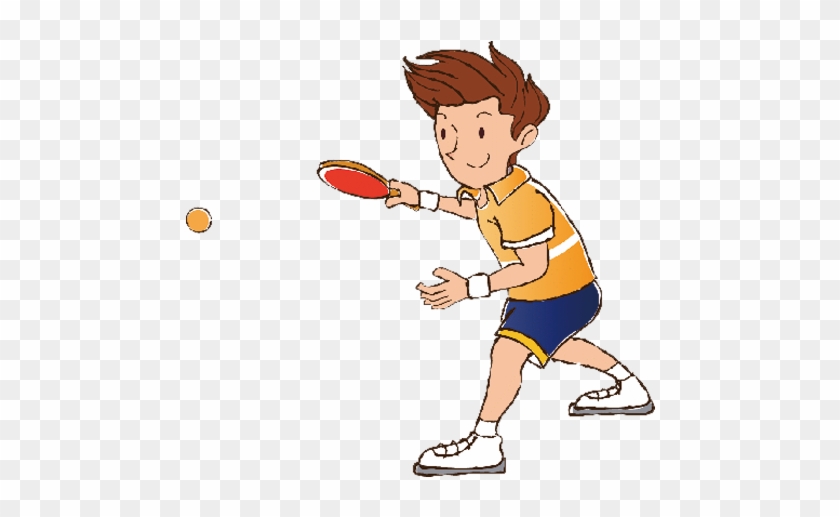 Cartoon Table Tennis Ball Sport - Characters Sports Cartoon #1216604