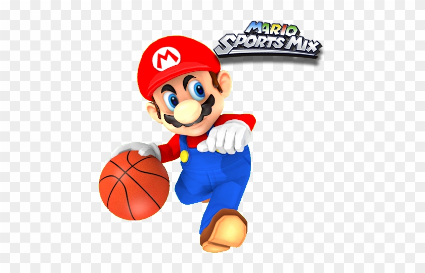 65] Mario's Playing Basketball By Maxigamer - Mario Sports Mix Wii #1216619