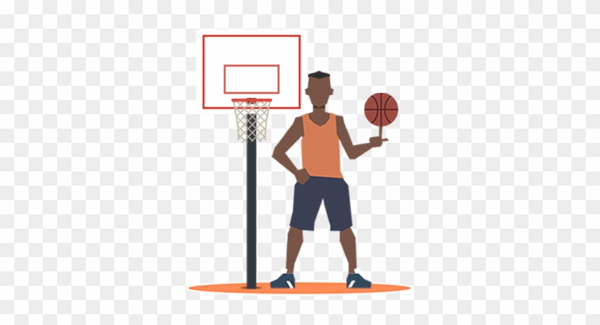 I'm A Player - Basketball Player Cartoon Transparent #1216672