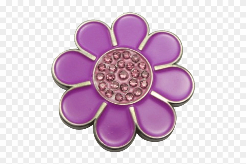 Hippie Flower Ball Marker & Hat Clip - Readygolf - Hippie Flower Ball Marker & Hat Clip #1216702