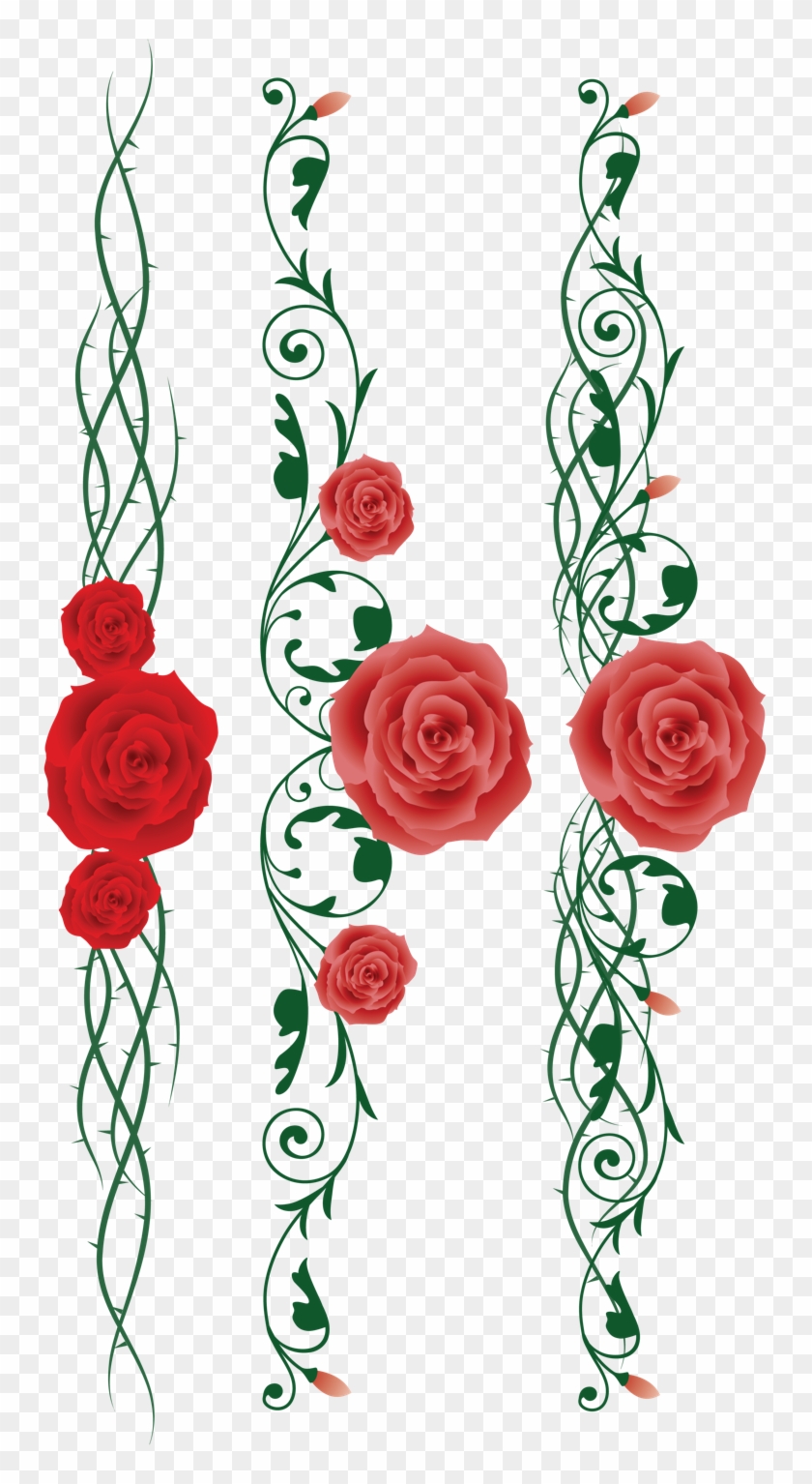 Rose Cut Flowers Tattoo Floral Design - Design #1216746